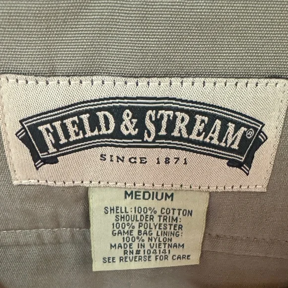 NWOT Field & Stream Bird Hunting Vest Orange and Green Outdoor Vest - Size Med - Picture 2 of 4